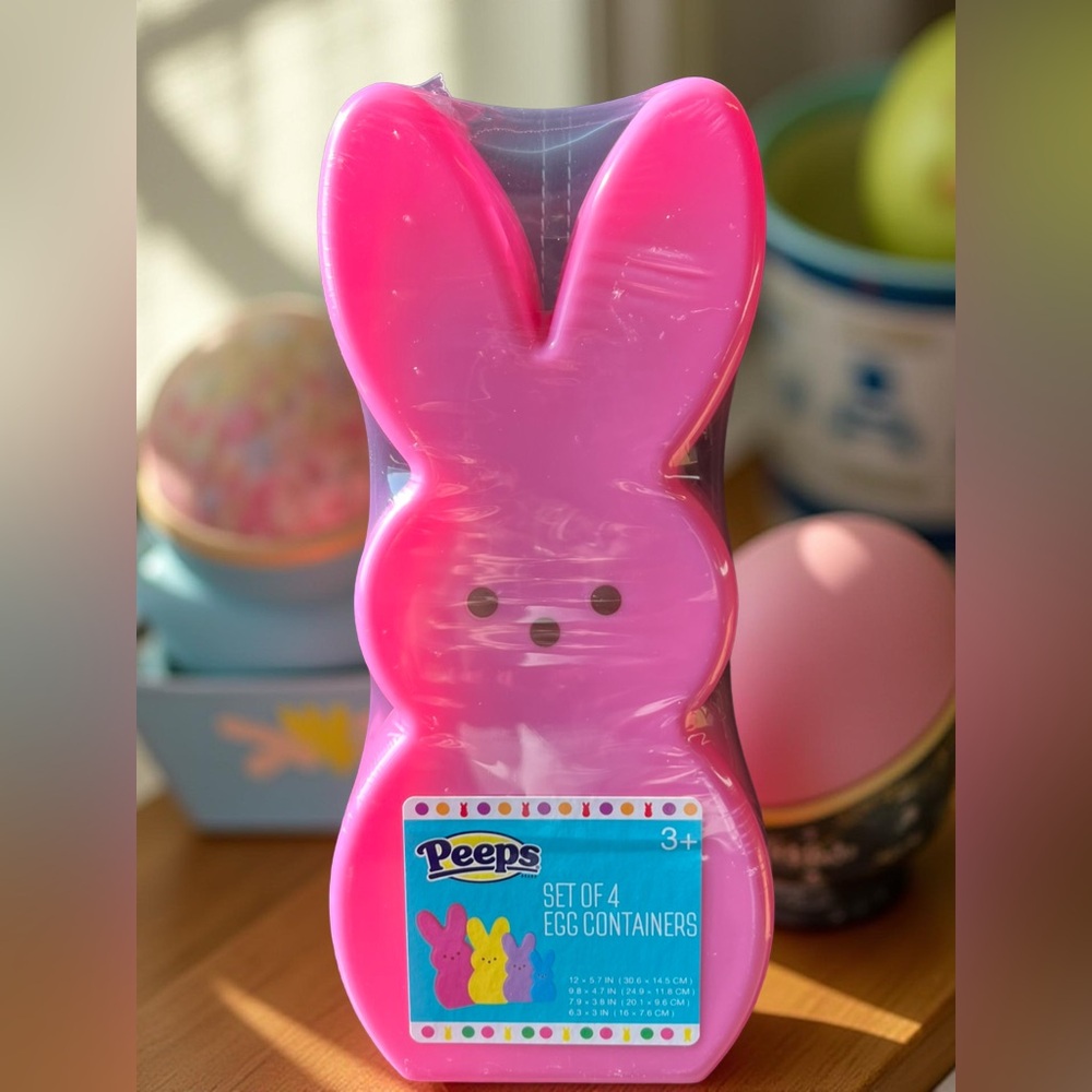 Oversized Peeps Pink Bunny Container / Stacking Peeps